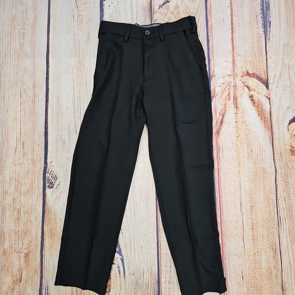 BOYS HAGGAR BLACK DRESS PANTS BOYS HAGGAR BLACK DRESS PANTS