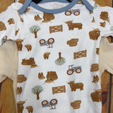 WRANGLER COWS COME HOME BODYSUIT SET