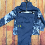 UNDER ARMOUR BOYS 1/2 ZIP FLEECE SET DOWNPOUR GRAY