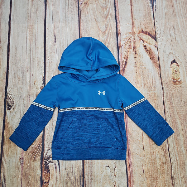 UA BOYS SHOWING UP PULLOVER HOODY BLUE 469