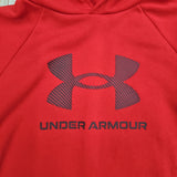 UA BOYS RIVAL FLEECE  BL HOODIE RED 1380887