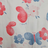 UP BABY CREAM FLORAL AND BUTTERFLY BLANKET