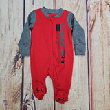 UA BOYS VERTICAL COVERALL RED