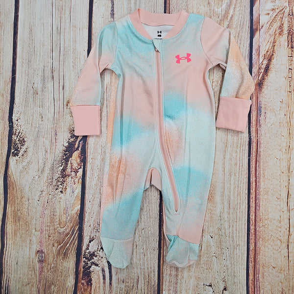 UA GIRLS ALL OVER PRINT COVERALL PINK FIZZ GN00O 693