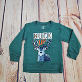 WES AND WILLY BUCK UP LONG SLEEVE TEE