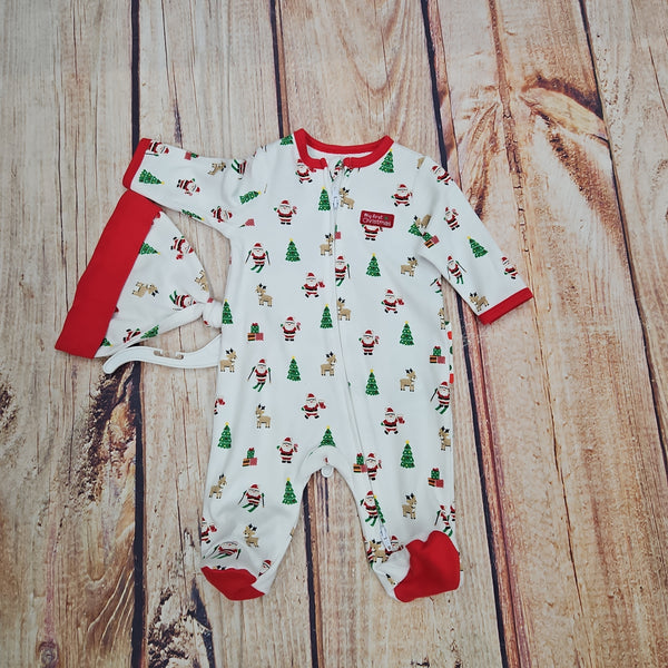 CLEARANCE LITTLE ME SNOW SANTA FOOTIE