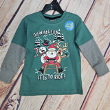 CLEARANCE CR SPORTS SANTA SLEIGH LONG SLEEVE SHIRT