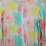 LITTLE ME FLORAL ZIP FRONT