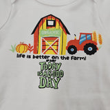 UP BABY LIFE IS BETTER ON THE FARM ONESIE