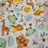 UP BABY SOFT JERSEY LONG SLEEVE BODY SUIT ANIMALS