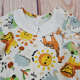 UP BABY SOFT JERSEY LONG SLEEVE BODY SUIT ANIMALS