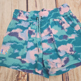 UNDER ARMOUR GIRLS CAMO BASE SHORT RADIAL TURQUOISE 475