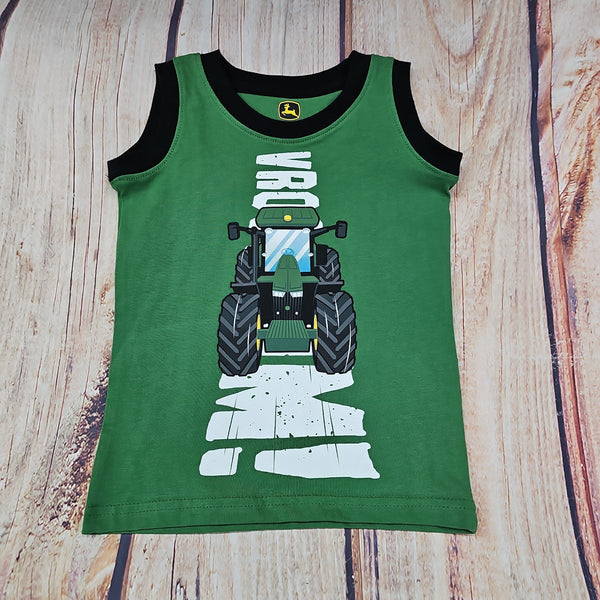 JOHN DEERE BOYS VROOM! MUSCLE T-SHIRT JD GREEN LP85740