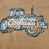 CARHARTT BOYS SHORT SLEEVE TRACTOR BROWN CA6519