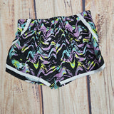 UA PRINTED FLY BY SHORT BLACK