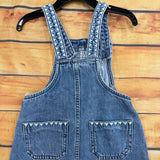 MAYORAL GIRLS EMBROIDERED OVERALL DRESS DENIM 4910