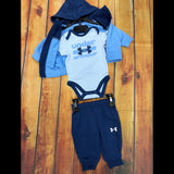 UNDER ARMOUR 3PC BLUE JOGGER SET