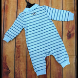 UNDER ARMOUR OPAL BLUE STRIPED POLO OVERALL UAFJN19A-453