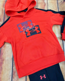 UNDER ARMOUR BOYS RIVAL HOODIE ANTHEM RED JI86D-930