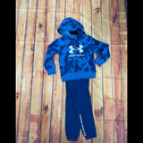UNDER ARMOUR BOYS RIVAL AOP SET AEGEAN BLUE