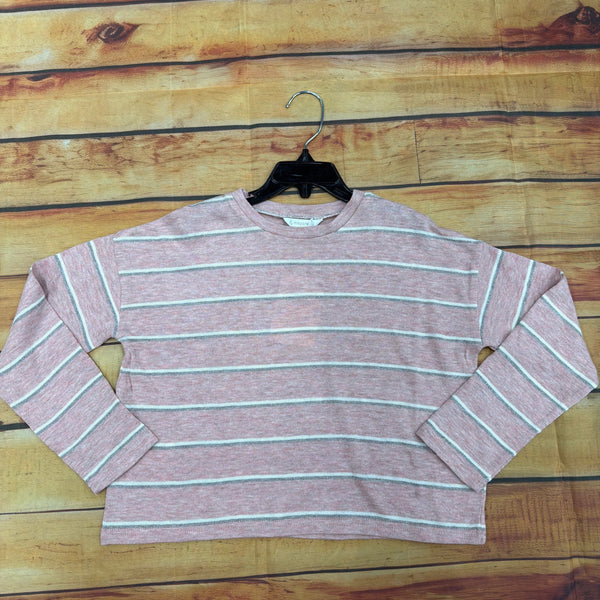 MAYORAL GIRLS L/S STRIPED SHIRT PINK 7057