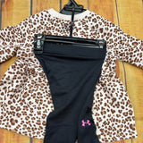 UNDER ARMOUR LEOPARD PRINT TUNIC SET APEX PINK