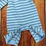 UNDER ARMOUR OPAL BLUE STRIPED POLO OVERALL UAFJN19A-453
