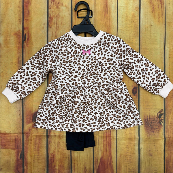 UNDER ARMOUR LEOPARD PRINT TUNIC SET APEX PINK