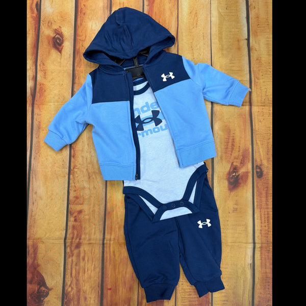 UNDER ARMOUR 3PC BLUE JOGGER SET