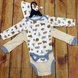 WRANGLER COWS COME HOME BODYSUIT SET
