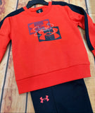 UNDER ARMOUR BOYS RIVAL HOODIE ANTHEM RED JI86D-930