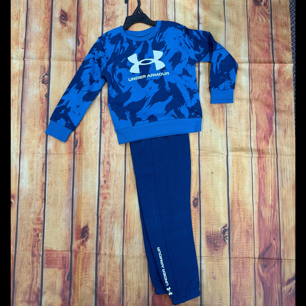 UNDER ARMOUR BOYS RIVAL AOP SET AEGEAN BLUE