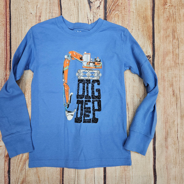 WES AND WILLY DIG DEEP LS TEE