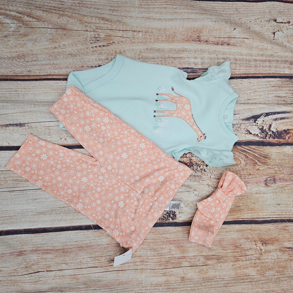 LITTLE ME GIRAFFE BSUIT PANT SET LC815719N