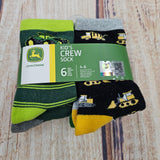 JOHN DEERE SIX PACK CREW SOCK