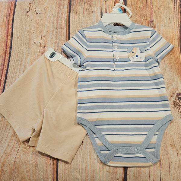 LITTLE ME PUPPY SHORT SET LCJ16096N