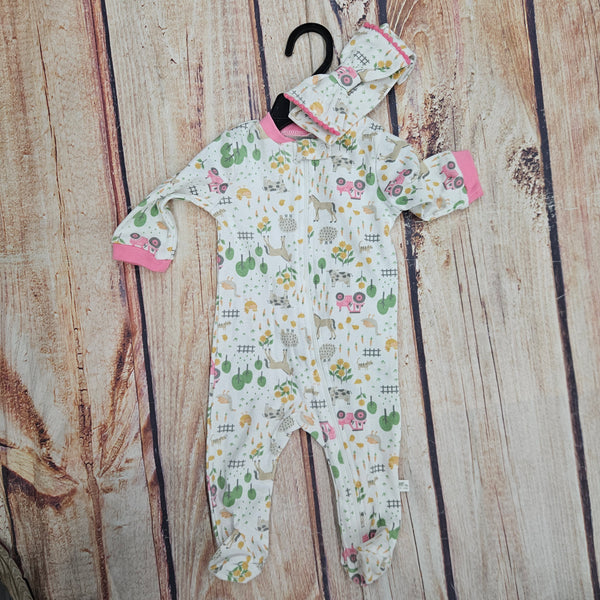 CUTIE PIE BABY FARM GIRL COVERALL SET HY1100018