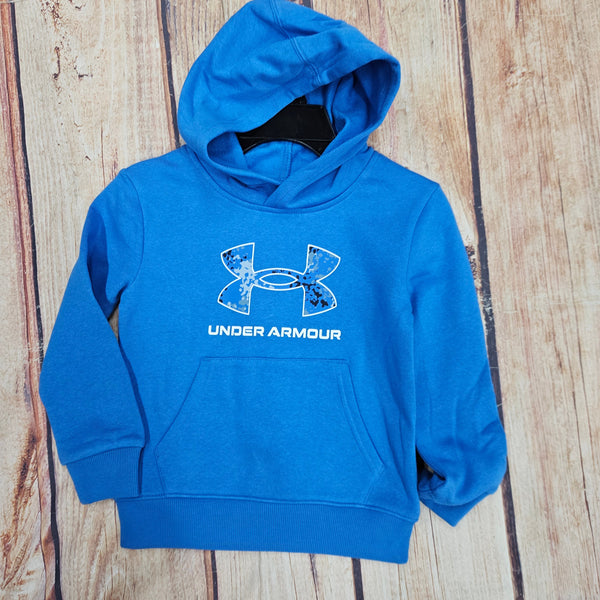 UNDER ARMOUR RIVAL PRINT FILL BLUE HOODIE UAFIB25E-476