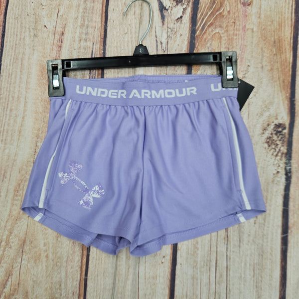 UNDER ARMOUR GIRLS TECH PLAY UP LOGO PURPLE SHORTS 6007914