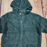 MAYORAL DARK GREEN FUR ZIP UP HOODED