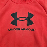 UNDER ARMOUR BOYS RIVAL FLEEVE BL HOODIE RED 1379791 713