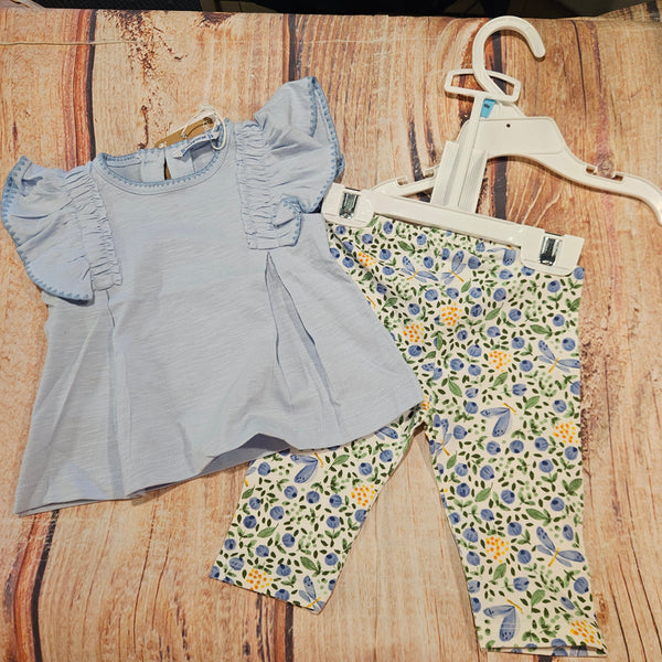 MAYORAL 2 PC LEGGINGS SET BLUE 1748