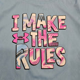 UA I MAKE THE RULES BLUE TEE