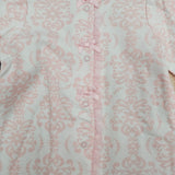 LITTLE ME DAMASK FLORAL PINK SLEEPER