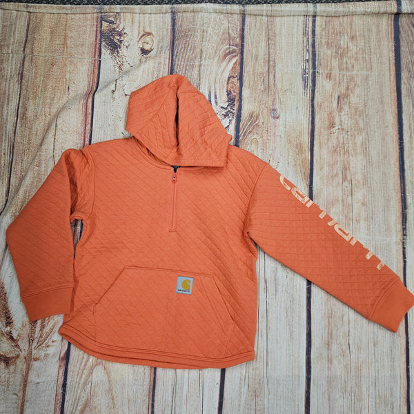 CARHARTT QUILTED CORAL JERSEY HALF ZIP CA7132