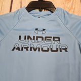 UNDER ARMOUR BOYS TECH SPLIT WORDMARK SS BLUE 1383010