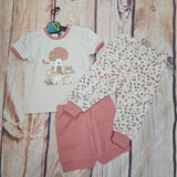 NORUK 3 PC PAJAMAS PORCUPINE/MUSHROOMS S26P54