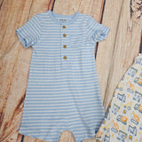 LITTLE ME TRUCKS 2 PACK ROMPER SET