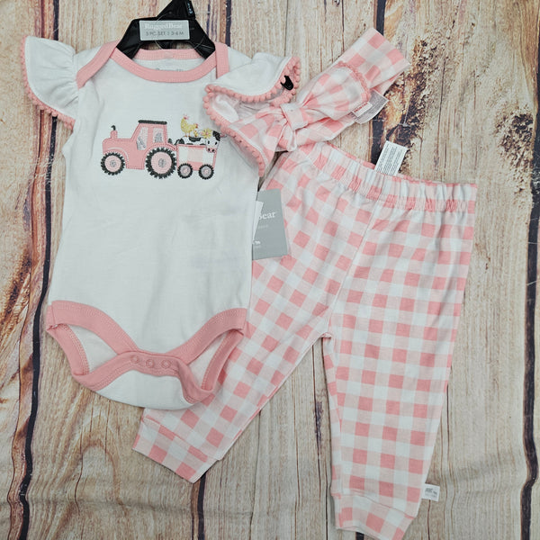 CUTIE PIE BABY PINK TRACTOR SET RBS26L-07