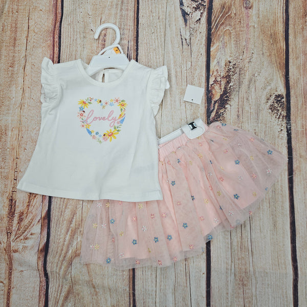 LITTLE ME LOVELY FASHION SHORT SET
